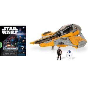 STAR WARS Micro Galaxy Squadron Anakin's Jedi Interceptor with Mystery Figure